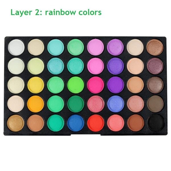 VERONNI 120 Vivid Colors Mini Eyeshadow Palette Matte and Shimmer - Professional 3 Layers Bright and Warm Colorful Eye Shadow Palette Makeup Set (120 colors) - Image 7