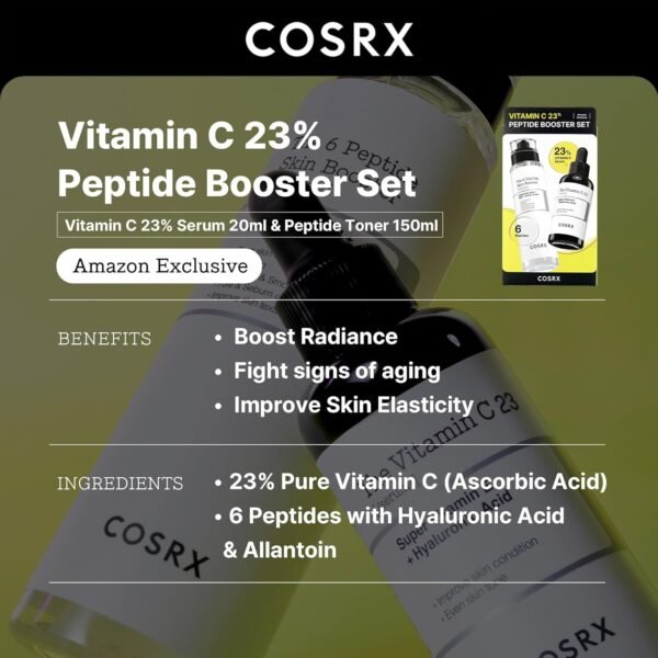 COSRX Vitamin C 23% Peptide Booster Set - Amazon Exclusive - Korean Skin Care, Gift Sets, Stocking Stuffers for Women, Vitamin C Serum, Face Serum - Image 3