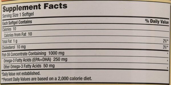 Kirkland Signature hgar Fish Oil Concentrate 2 Pack, 400 Count (Pack of 2) - Image 3