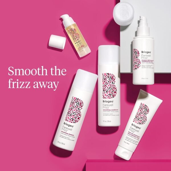Briogeo Farewell Frizz Smoothing Conditioner, Tame Frizz and Restore Shine to Dull, Dry Hair, Nourishes and Smooths, Argan Oil for Shine, Vegan, Cruelty-Free - Image 8