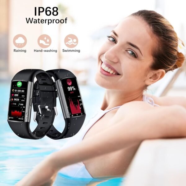Smart Watch, Health Fitness Tracker Watch with 24/7 Heart Rate,Blood Pressure Monitor,Blood Oxygen,Sleep Tracker,Pedometer, IP68 Waterproof Activity Trackers Compatible with Android & iPhone Women Men - Image 8