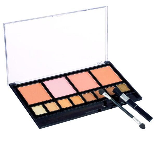 Women's Cosmetics Natural Beauty Blush & Eyeshadow Palette - 12 Shades, Shimmer & Matte Finishes - Image 3
