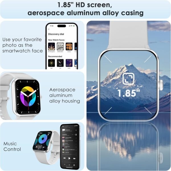 Fitness Tracker 2024 (Answer/Make Call),Smart Watch with 24/7 Heart Rate Blood Oxygen Monitor,Sleep Tracker,100+ Sports Modes,Pedometer,IP68 Waterproof Activity Trackers for Android&iPhone Women Men - Image 6