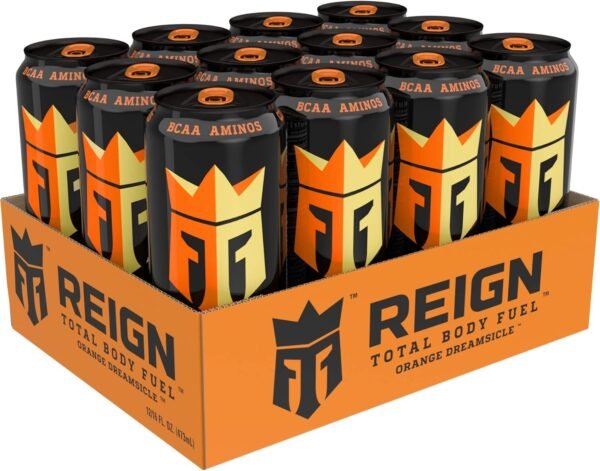 Reign Total Body Fuel, Orange Dreamsicle, Fitness & Performance Drink, 16 Fl Oz (Pack of 12) - Image 4