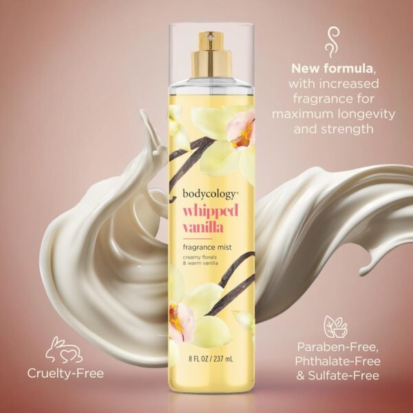 Bodycology Long-Lasting Fragrance Body Mist, Whipped Vanilla, 8 fl oz - Image 4