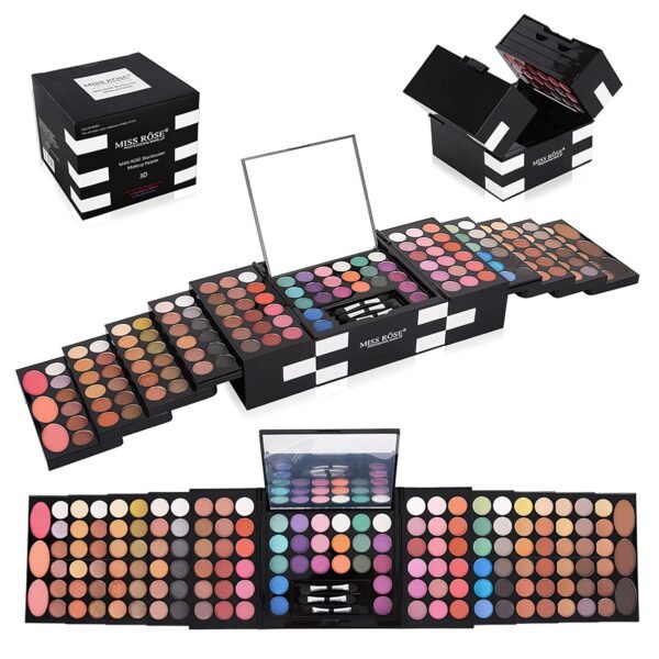 Eyeshadow Palette Cosmetics,Contour Palette Maquillaje Para Mujer,makeup Kit for Women Full Kit,With 142 Color Eyeshadow 3 Color Blush 3 Color Eyebrow Powder… - Image 2