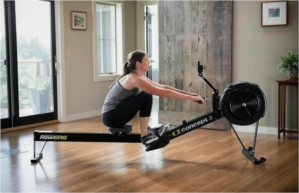 Concept2 RowErg Model D Indoor Rowing Machine with PM5 Monitor, Device Holder, Adjustable Air Resistance, Control Your Workout Intensity Bundled with StarlitGem Cleaning Cloth - Image 3