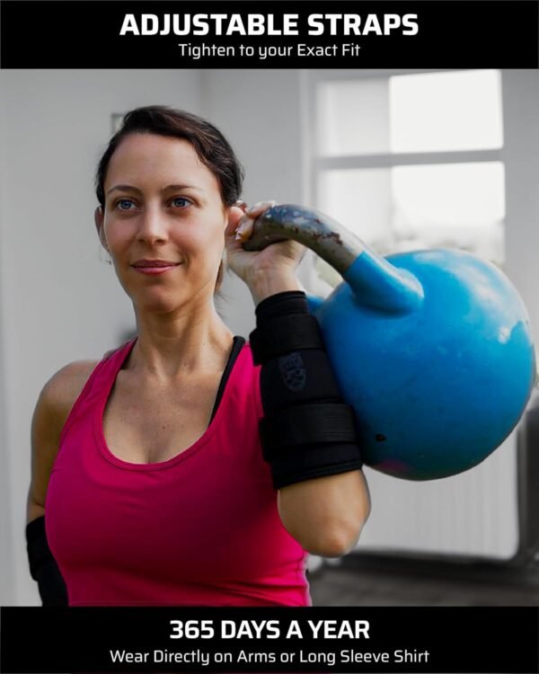 Kettlebell Wrist & Forearm Guards | 7mm Impact-Absorbing Neoprene | Adjustable Straps for Secure Fit | Lightweight, Durable Protection for Kettlebell Training (Pair) - Image 6