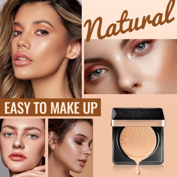 Air Cream Foundation, 2025 New Moisturizing Cream Foundation, Moisturizing Cream Foundation Long Lasting Matte Concealer for All Skin, Create Natural Look (2 PCS, One Size) - Image 8