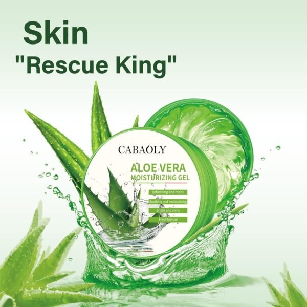 CABAOLY-Organic Aloe Vera Gel Natural Pure Aloe Vera Gel Face Gel, Non-Sticky Aloe Vera Gel That Naturally Moisturizes and Relieves Sunburn and Deeply Moisturizes - Image 5