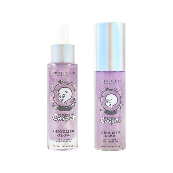 Profusion Cosmetics Ghoulish Glow Illuminating Face Primer Moisturizing and Refreshing Long Lasting Makeup Setting Spray, Natural Look With Advanced Glowing Skin - Image 2