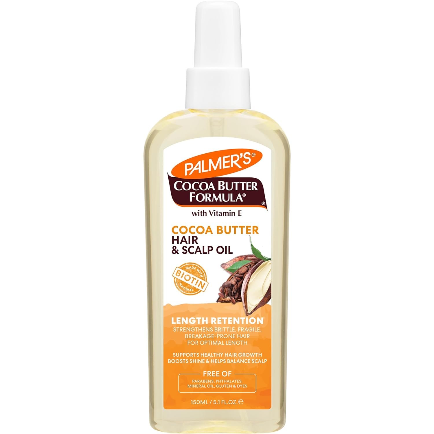Palmer's Cocoa Butter & Biotin Length Retention Hair and Scalp Oil, 5.1 Ounce - Image 2