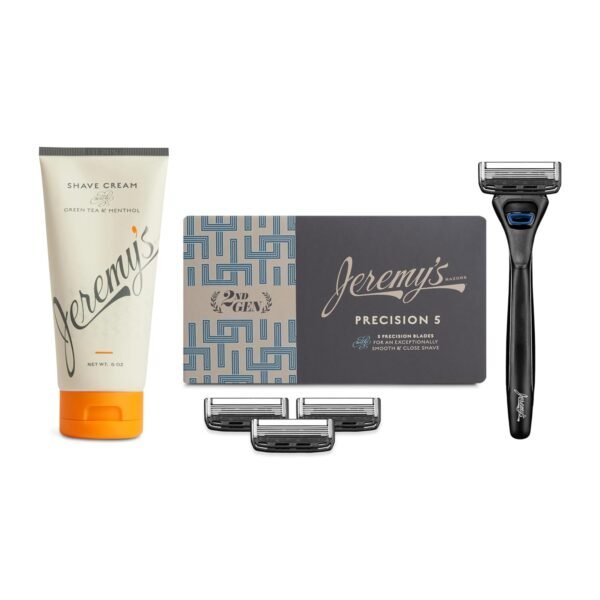 Precision 5 Blade (1 Razor 4 Cartridges) and Shaving Cream Bundle - Image 2