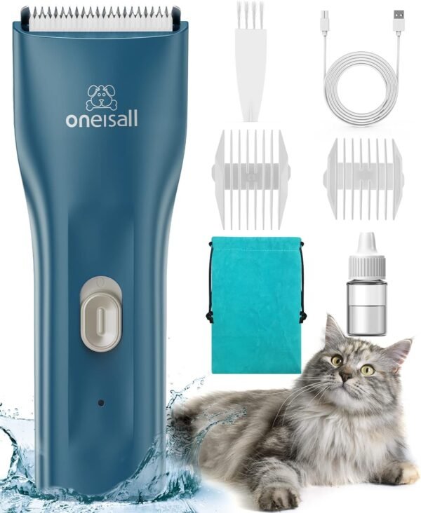 oneisall Pet Clipper for Cat Matted Hair, Pet Shaver for Cats Quiet Pet Hair Clippers Cordless Cat Clippers for Matted Hair Cat Clippers for Long Hair - Image 2