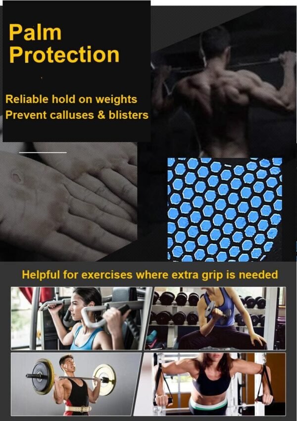 Workout Gloves for Women Men, Barehand Gloves for Weight Lifting, Weight Grips for Women Gym Gloves for Women Weight Lifting - Image 7