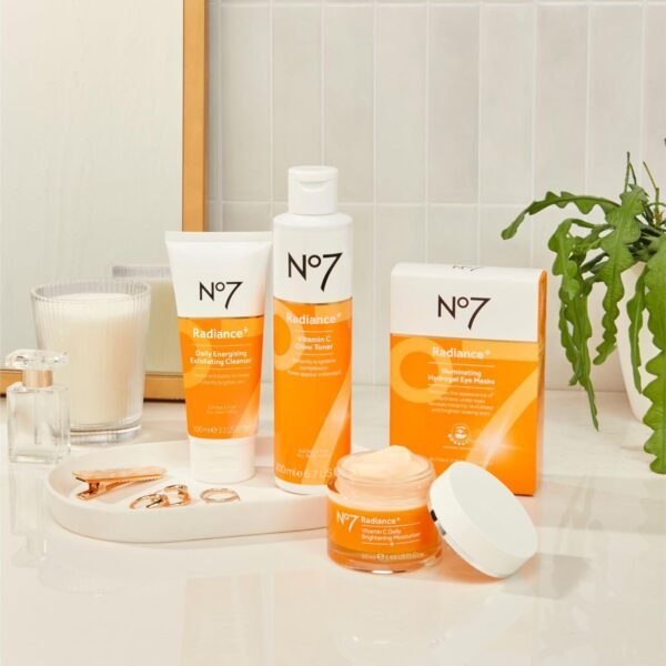 No7 Radiance+ 15% Vitamin C Serum - Face Serum for Glowing Skin - Re-energizing Vitamin C Facial Serum for Dull Skin - Skin Care Serum for Daily Use (0.84 oz) - Image 9