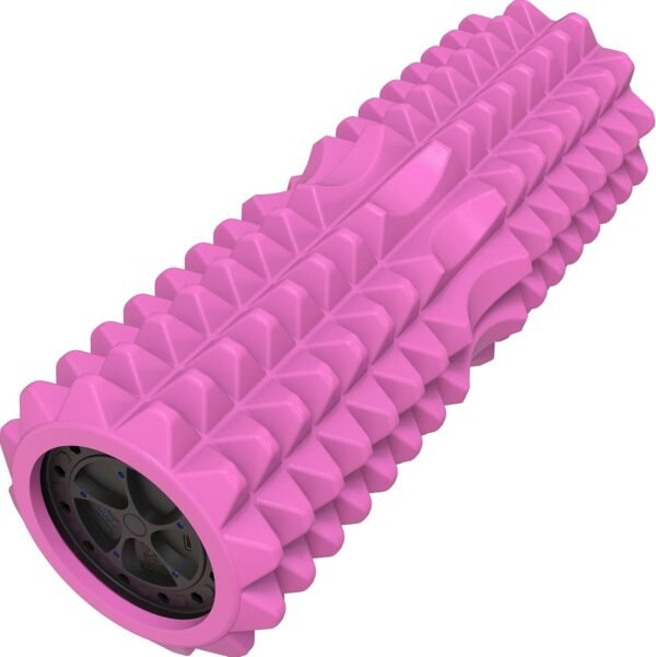 Nordic Lifting Vibrating Foam Roller w/ 5 Intensity Vibration, High Density EVA Foam for Deep Tissue Massage & Muscle Recovery - Ideal for Back Pain, Plantar Fasciitis Relief, Physical Therapy - Pink - Image 9