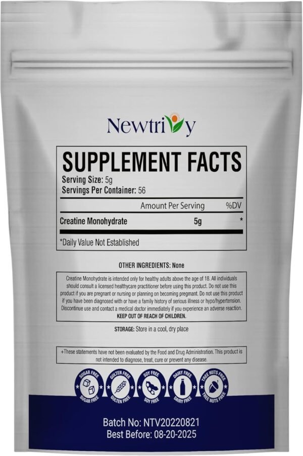 Creatine Monohydrate,Micronized, Pure,Unflavored,280g (9.8oz) - Image 3
