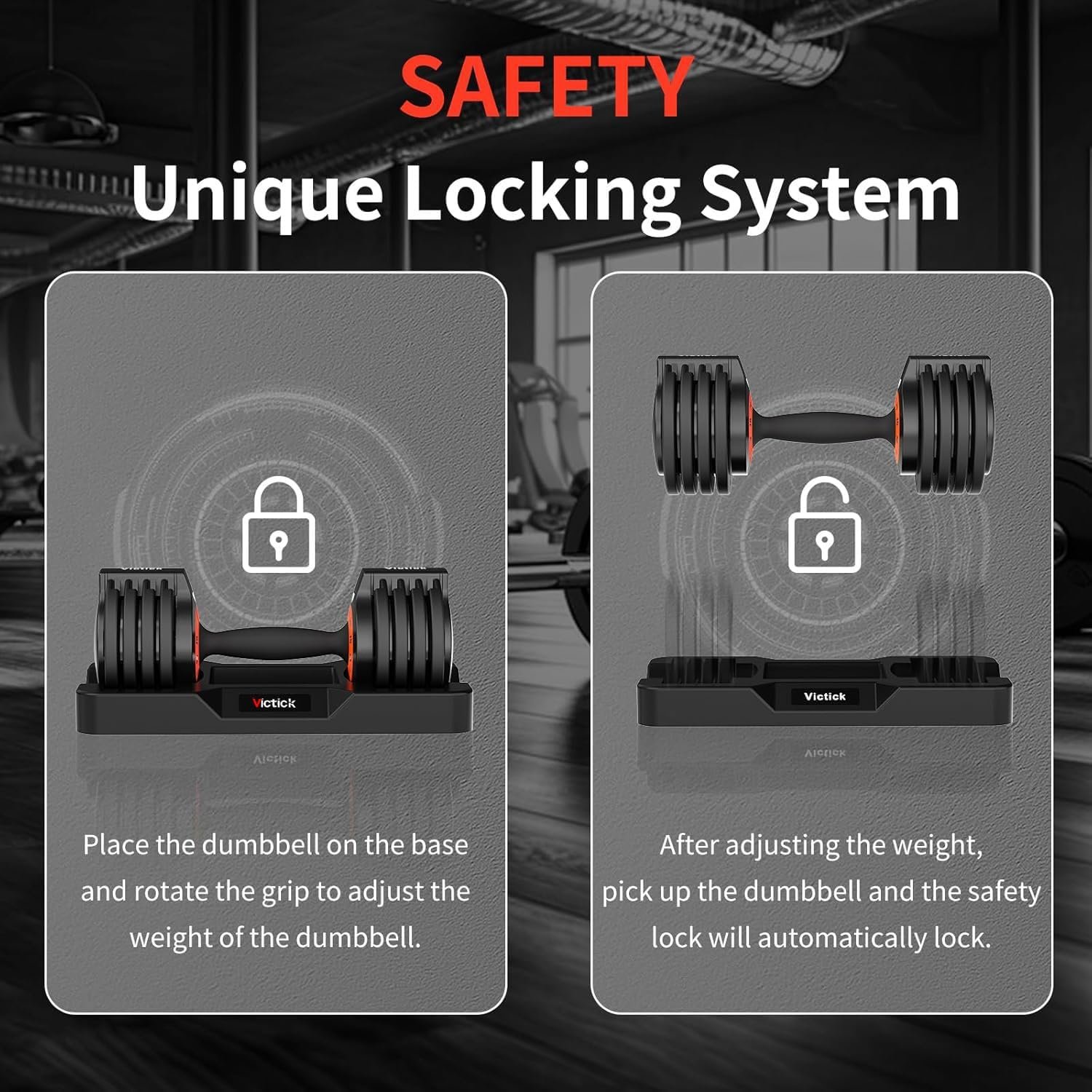 Adjustable Dumbbell Set 25LB Pair, Home Gym Weights with Non-Slip Handle, 5 in 1 Adjustable Dumbbells for Exercise and Full Body Strength Training - Image 7