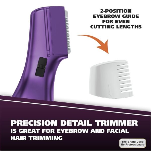 Wahl Pure Confidence Rechargeable Electric Trimmer, Shaver, & Detailer for Smooth Shaving & Trimming of The Face, Underarm, Eyebrows, & Bikini Areas – Model 9865-100 - Image 4