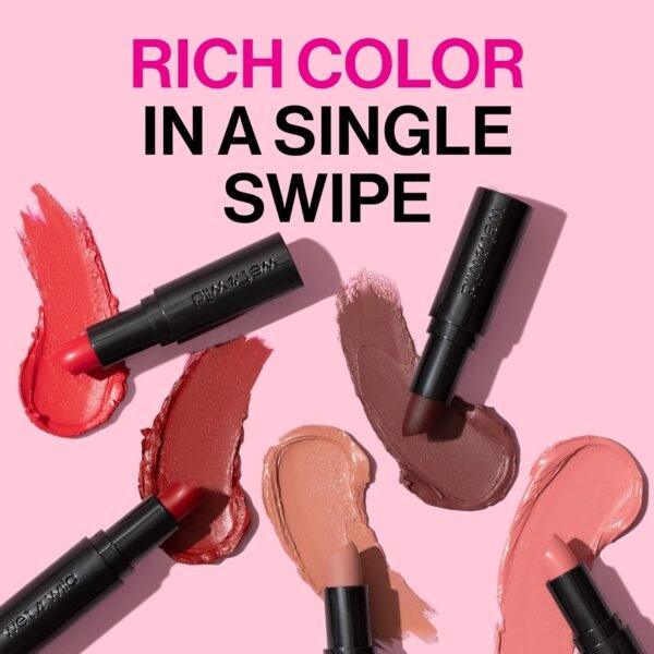 wet n wild Mega Last Matte Lip Color, Semi Matte Hyaluronic Acid Infused, Long Lasting Full Coverage for a Nourishing Pout, Cruelty-Free & Vegan - Bare it All - Image 5