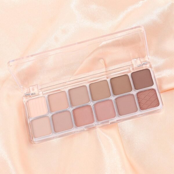 AMY'S DIARY 12-Color Light Pink Purple Eyeshadow Palette for Versatile Day-to-Night Looks – Blendable, Long-Lasting, and Highly Pigmented. Elevate Your Eye Makeup– Unleash Your Unique Style (08#) - Image 8