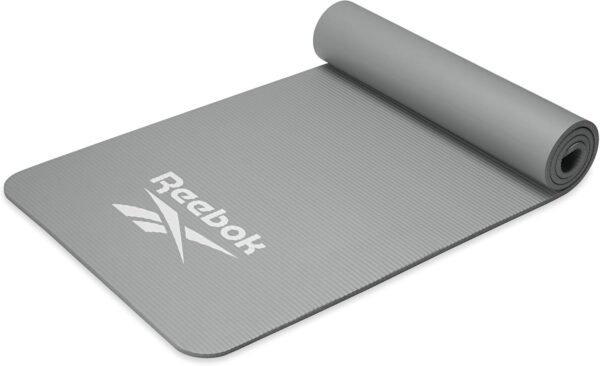 Reebok Pro 10mm Extra-Thick Yoga Mat, 72" x 24" with Easy Carry Strap, Large Non-Slip Exercise Mat with Ridged Base for Home Workout, Pilates, Floor Exercises & Outdoor Training - Image 4