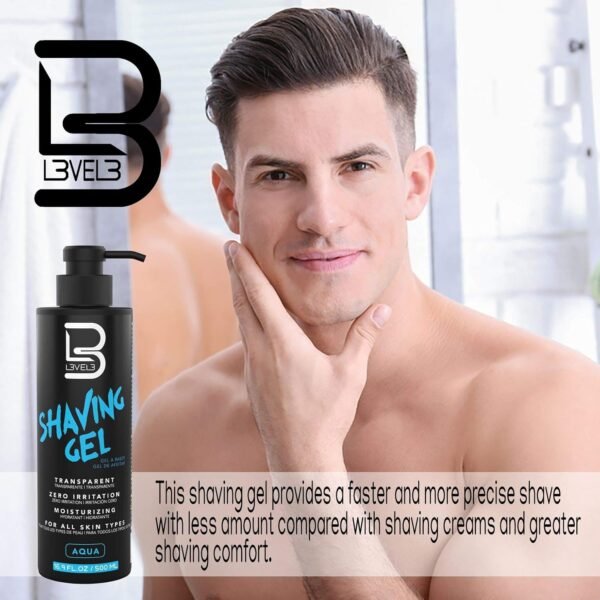 Level 3 Shaving Gel - Straight Razor Shave Gel - Non-Irritating - Refreshing Smell L3 - No Hot Towel Necessary - Level Three Razor Gel - Image 7