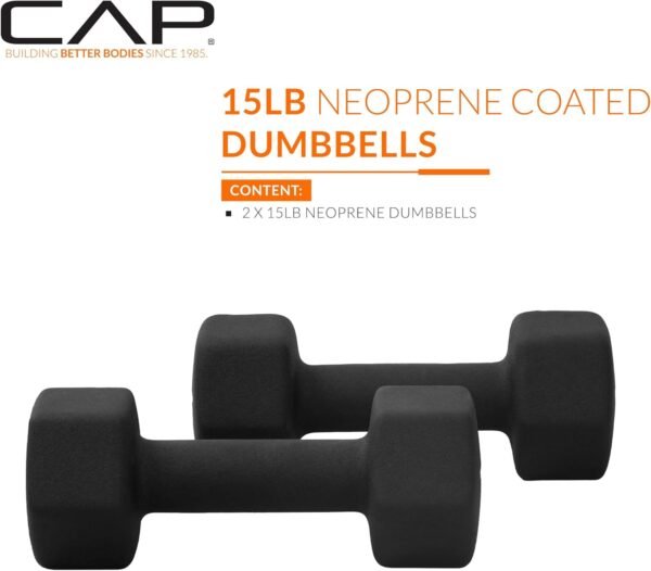 CAP Barbell Neoprene Dumbbell Weights Pairs & Sets | Multiple Colors - Image 3