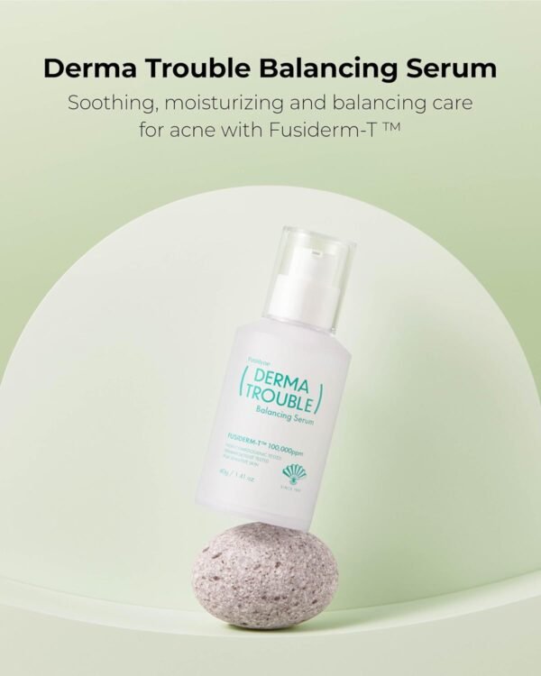 Derma Trouble Balancing Serum (1.41oz) Valentines Day Gifts Soothe Troubled Skin for a Balanced, Healthy Complexion. Gentle Serum for Comedonal Acne Korean Skin Care with Fusiderm-T 100000ppm - Image 3