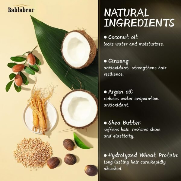 Hair Mask for Damaged Hair,Hair Treatment for Color Treated Hair Deep Conditioner,Mascarilla Para El Cabello for Dry/Frizzy Hair.Moisturizer and Adds Shine.Hair Care for Curly Hair.500ml - Image 4