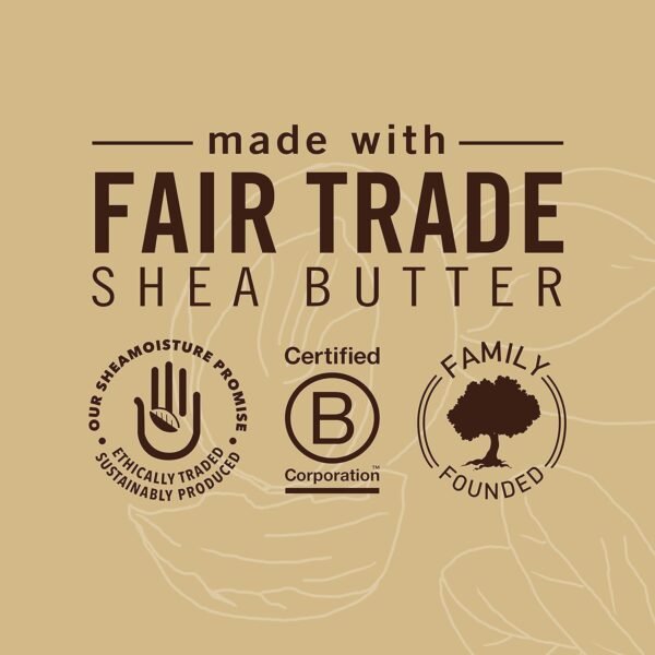 Shea Moisture Raw Shea Butter Shampoo and Conditioner Set, Deep Moisturizing with Sea Kelp & Argan Oil, Sulfate Free & Silicone Free, Curly Hair Products, Family Size, 13 Fl Oz (Pack of 2) - Image 6