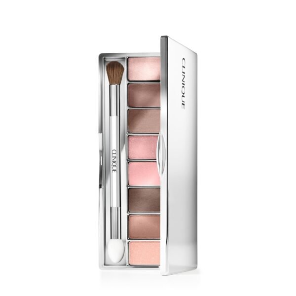 Clinique All About Shadow Eye Shadow Palette, 8 Silky + Buildable Shades | Safe For Sensitive Eyes - Image 2