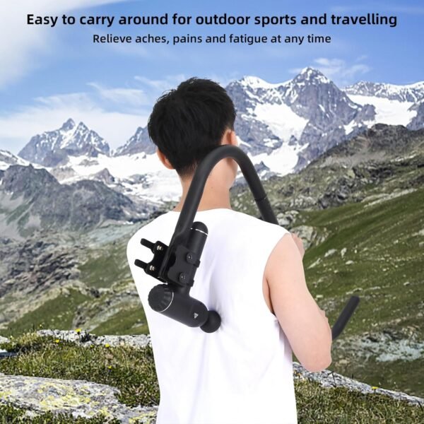 Massage Gun Holder Shoulder Neck Back Handheld Self Massage Gun Mount Compatible with Most Massage Guns Professional Grade Design for Hard to Reach Areas - Gift for Women & Men - Image 8
