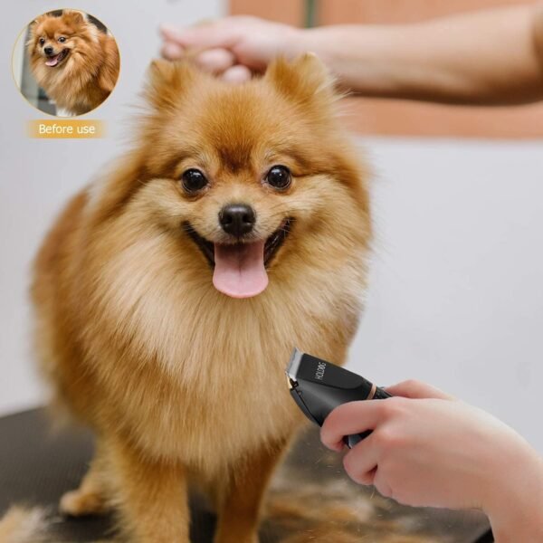 Dog Clippers Professional Heavy Duty Grooming Clipper 3-Speed Low Noise High Power Rechargeable Cordless Pet Tools for Small & Large Dogs Cats Pets with Thick Coats - Image 8