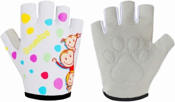 Kids Half Long Finger Climbing Gloves for Age 1-10 Boys Girls Gymnastics Monkey Bars, Good Grip Control Gloves for Scooter Balance Boards Biking Fishing Outdoor Sports - Image 2