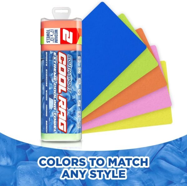 Cool RAG Extreme Cooling Towel for Heat Relief - PVA Cooling Towel for Workout, Gym, Running and for Other Outdoor Sports - Cooling Rag for Neck - Cool Towel for Quick Cooling - Image 8
