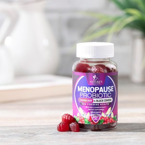 Menopause Probiotic for Women Gummy with Cranberry, 3 Billion CFU Natural Menopause Relief for Mild Hot Flashes & Night Sweats, PH, Vaginal Health, Immune Support, Probiotic Supplement - 60 Gummies - Image 10