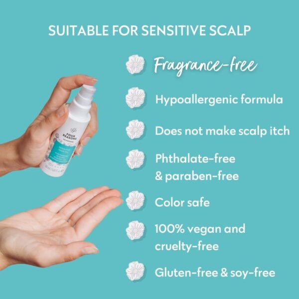 No nothing Hair Oil — Weightless Vegan Hair Serum for curly, frizzy, damaged or dry hair. Smoothing Anti frizz hair care control products. Paraben and sulfate free, fragrance-free - Image 7