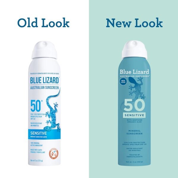 BLUE LIZARD Mineral Sunscreen Sensitive SPF 50+ Spray, 5 Ounce - Image 5