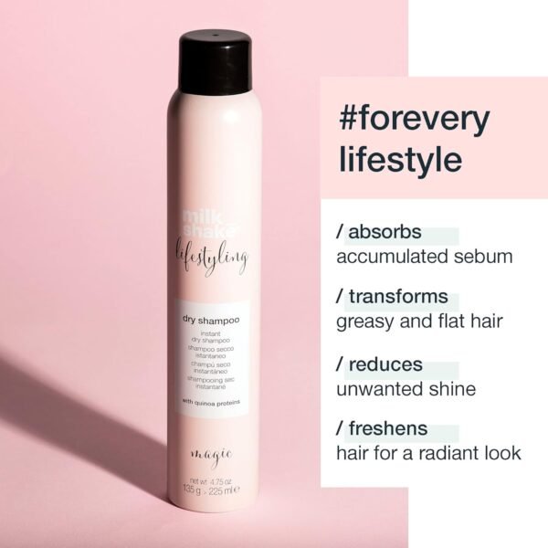 milk_shake Lifestyling Dry Shampoo - Instant Dry Shampoo for Women For Flat, Dry or Oily Hair - 4.7 Fl OZ - Image 4