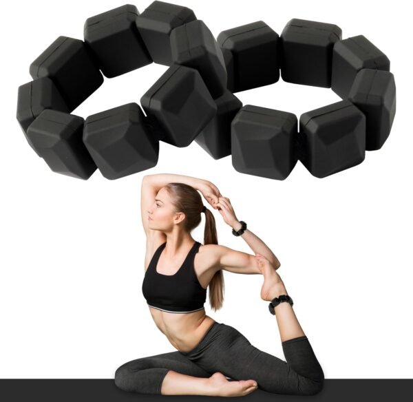 Ankle Wrist Weights for Women - Adjustable Ankle Arm Strength Training Weight Bracelets Set of 2 (0.33Lb Each) for Yoga Running Pilates Aerobics - Image 2