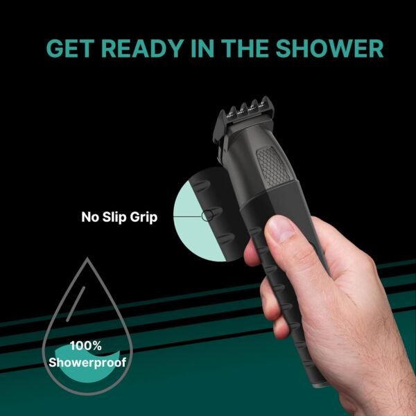 Conair Men All-in-One Trimmer for Men - Nose Hair, Beard, Mustache, Body Hair Trimmer - 16 Piece Men's Grooming Kit for Manscaping- Showerproof - Rechargeable - Image 4
