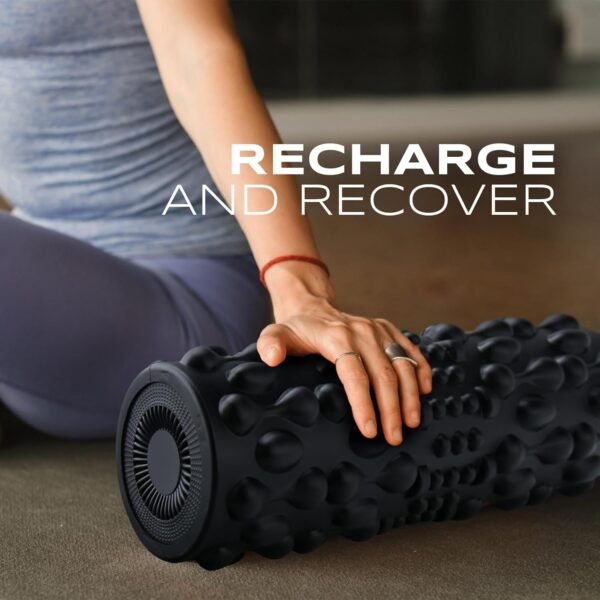 PURSONIC Vibrating Foam Roller – Deep Tissue Massage for Muscle Recovery – 5 Intensity Levels, USB Rechargeable, Durable & Lightweight Design - Image 6