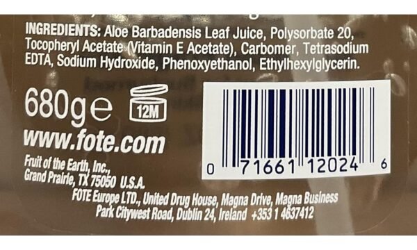 Fruit of the Earth Aloe Vera 100% Gel 24 oz (Pack of 3) - Image 5