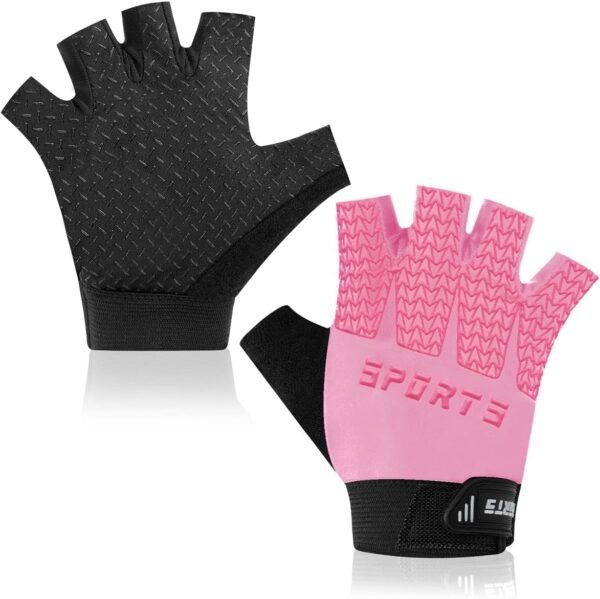 Kids Fingerless Sport Cycling Glove, Non-Slip Toddler Half Finger Fishing Gloves for Child Climbing Riding Biking Outdoor Sports - Image 2