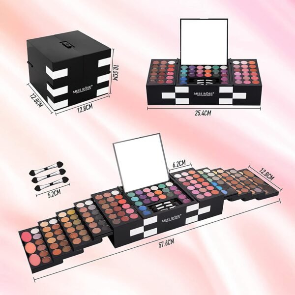 Eyeshadow Palette Cosmetics,Contour Palette Maquillaje Para Mujer,makeup Kit for Women Full Kit,With 142 Color Eyeshadow 3 Color Blush 3 Color Eyebrow Powder… - Image 9