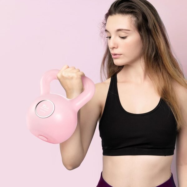 KHTO Kettlebells Fitness Exercise-Pink Strength Training Kettlebell Sets,Dumbbell Weights for Home Gym Equipment - Image 9