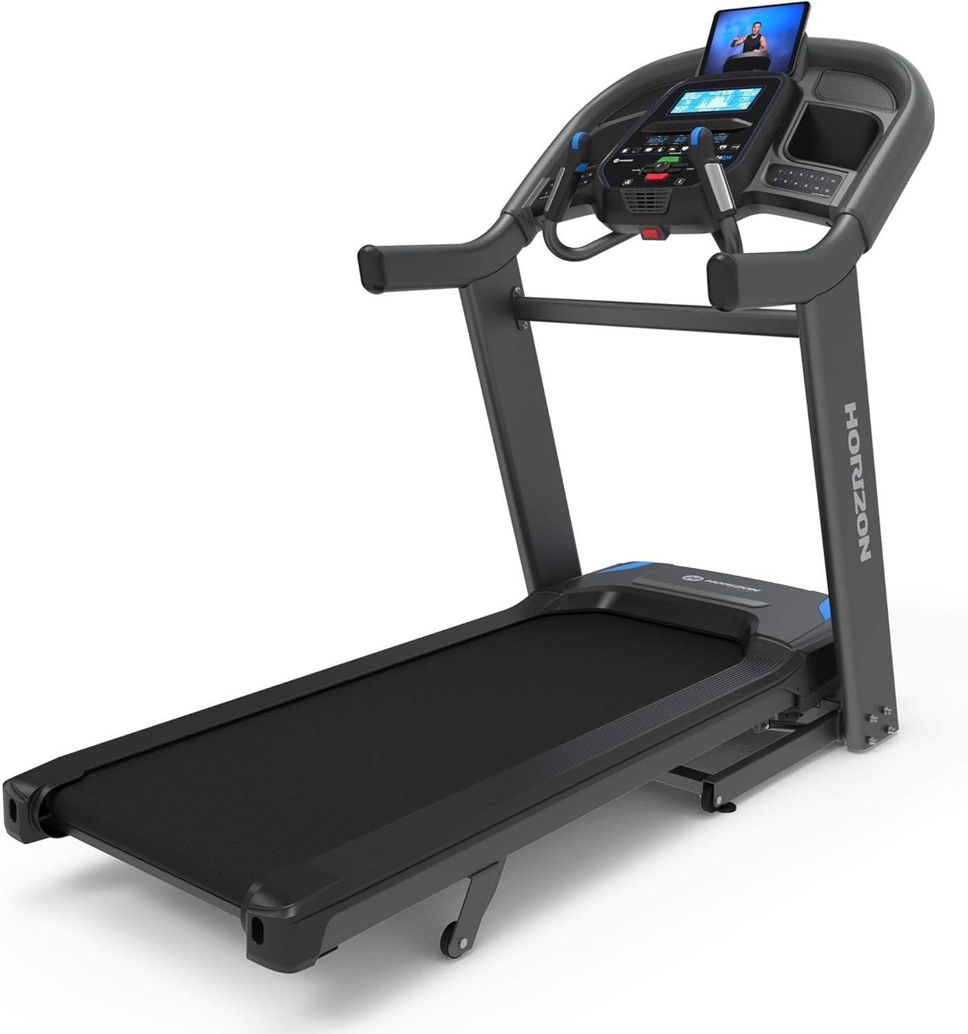 Horizon Fitness 7.4 at Studio Series Smart Treadmill with Bluetooth and Incline, Heavy Duty Folding Treadmill 350 lbs Weight Capacity, Pro Running Machine for Home Exercise and Running with Apps - Image 2