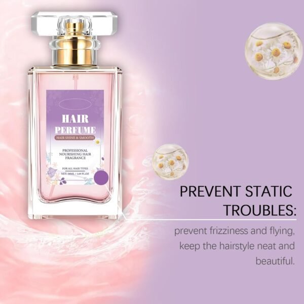 Hair Perfume, Pheromone Perfume for Women, Hair Essential Oils Perfume, Nourishing and Hydrating Hair Shine Spray, Attractive & Long-lasting Sweet Scent (1.69 Fl.oz) - Image 3